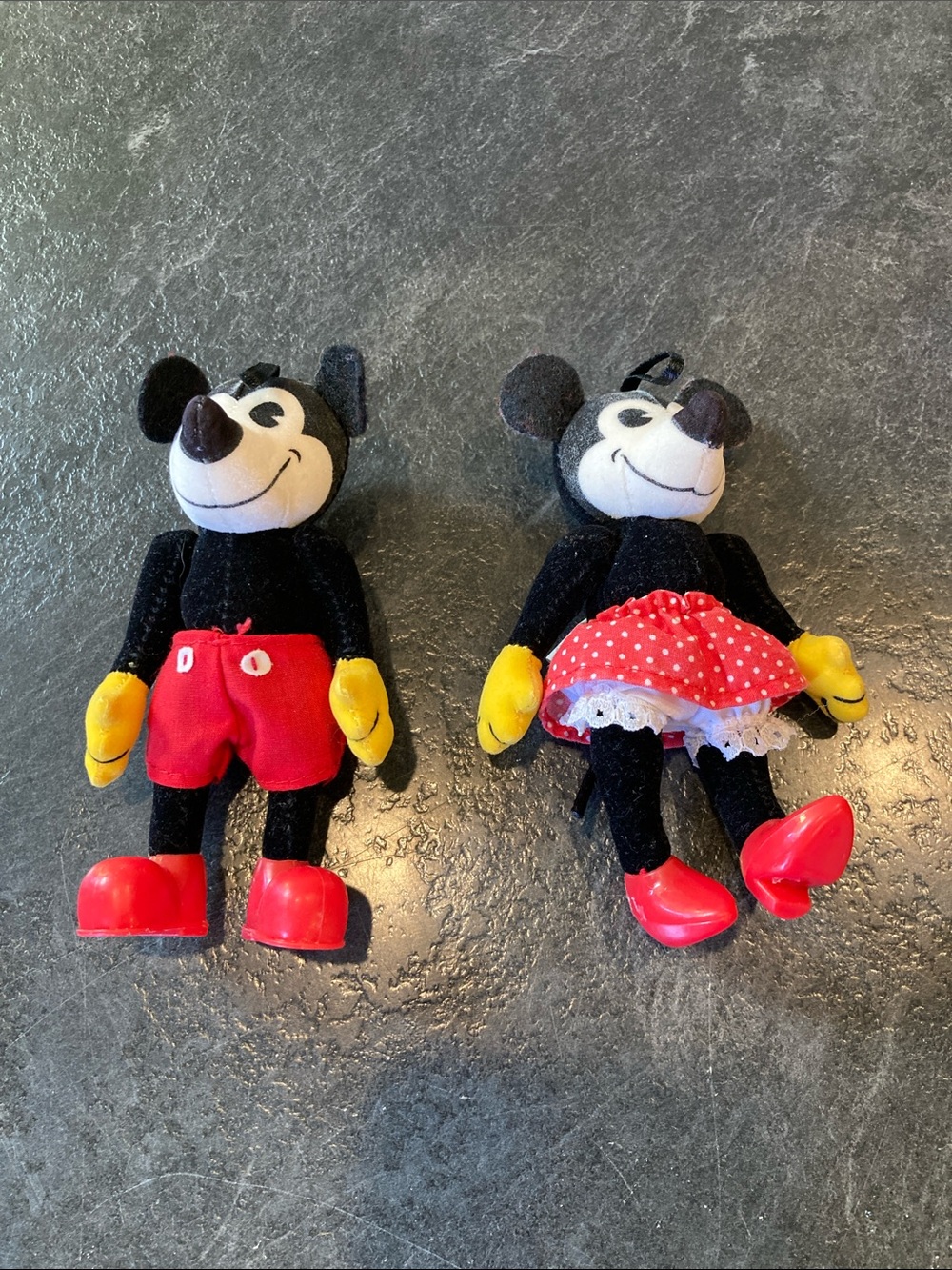 Mickey and Minnie Mouse 5” stuffed doll set